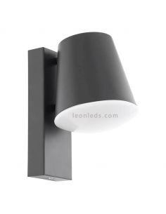 Aplique de pared exterior de acero IP44 Caldiero | LeónLeds Iluminación | lámpara de pared antracita