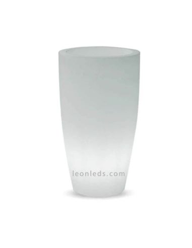 Macetero con luz para zonas de exterior con cable Bambú 90Cm New Garden | LeónLeds Iluminación