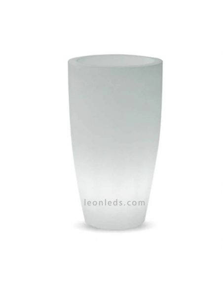Macetero con luz para zonas de exterior con cable Bambú 90Cm New Garden | LeónLeds Iluminación