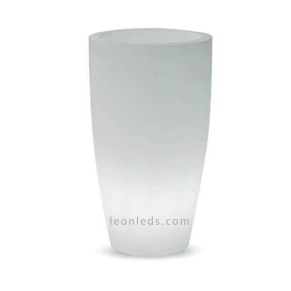 Macetero con luz para zonas de exterior con cable Bambú 90Cm New Garden | LeónLeds Iluminación
