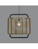 Candeeiro de tecto corda areia e preto C39015NAR
 CBA Iluminação | leonleds