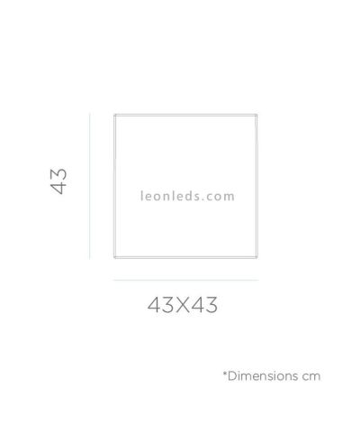 Table/enceinte LED Cuby 45 play dimensions carrées New Garden | Éclairage LeonLeds