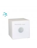 Altavoz/mesa LED Cuby 45 play cuadrado New Garden | LeónLeds Iluminación
