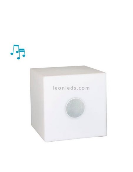 Cuby 45 play quadrado LED mesa/alto-falante New Garden | Leon Iluminação LED