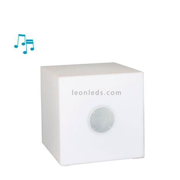 Altavoz/mesa LED Cuby 45 play cuadrado New Garden | LeónLeds Iluminación