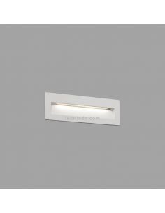Baliza LED Empotrable Exterior rectangular Nat Blanca 70271 Faro Barcelona | LeonLeds