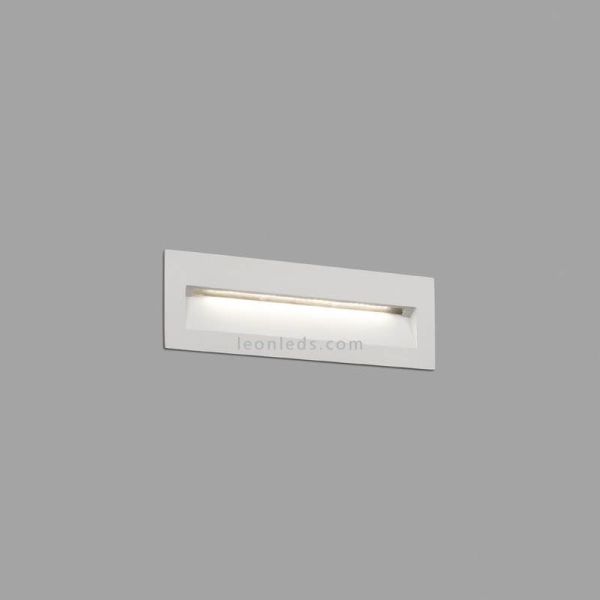 Baliza LED Empotrable Exterior rectangular Nat Blanca 70271 Faro Barcelona | LeonLeds