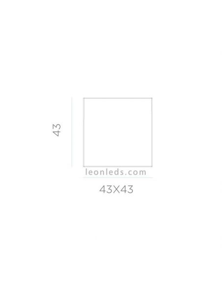 Cubo iluminado solar y batería recargable exterior Cuby de 45Cm dimensiones marca New Garden | LeónLeds Iluminación