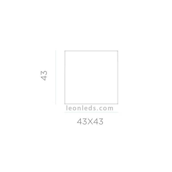 Cubo iluminado solar y batería recargable exterior Cuby de 45Cm dimensiones marca New Garden | LeónLeds Iluminación
