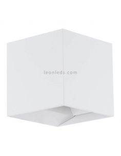 Aplique LED exterior cuadrado de aluminio IP54 Calpino | LeónLeds Iluminación | Lámpara de pared blanca