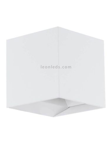 Aplique LED exterior cuadrado de aluminio IP54 Calpino | LeónLeds Iluminación | Lámpara de pared blanca