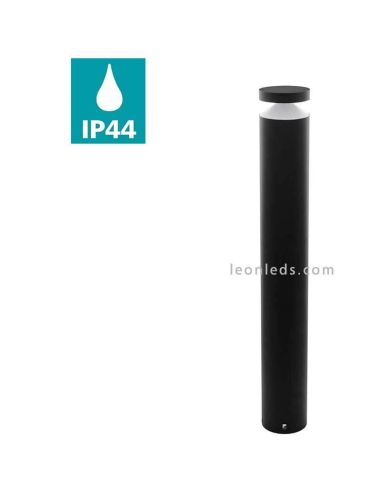 Farol LED exterior de 1 metro de altura IP44 Melzo | LeónIluminação Leds | candeeiro de tecto preto IP44