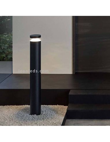 Baliza LED exterior alta de 1 metro IP44 Melzo | LeónLeds Iluminación | Lámpara de techo negra ambiente