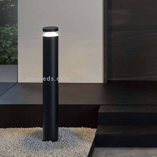 Baliza LED exterior alta de 1 metro IP44 Melzo | LeónLeds Iluminación | Lámpara de techo negra ambiente