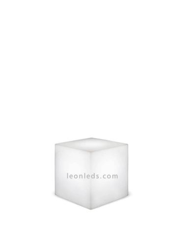 Mesa y asiento LED Cuby 32 exterior con 2 acabados  New Garden | LeónLeds Iluminación