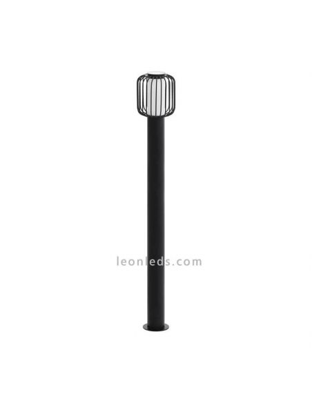 Baliza exterior de acero galvanizado negro Ravello Eglo Iluminación | LeónLeds Iluminación