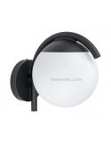 Aplique de pared exterior negro y blanco Prata Vecchia Eglo Iluminación | LeonLeds Iluminación