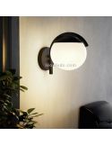 Aplique de pared exterior negro y blanco Prata Vecchia foto de ambiente marca Eglo Iluminación | LeonLeds Iluminación