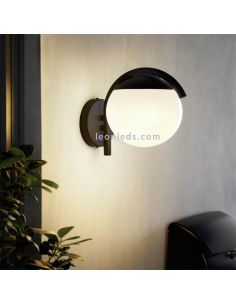 Aplique de pared exterior negro y blanco Prata Vecchia Eglo Iluminación | LeonLeds Iluminación 2