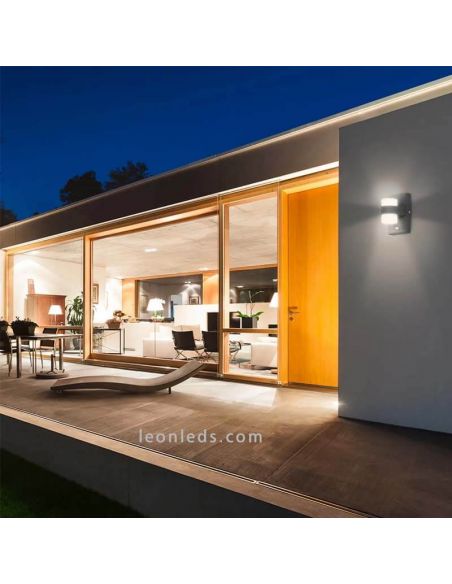 Aplique LED para pared exterior con sensor de movimiento Atollari Eglo Iluminación | LeonLeds Iluminación