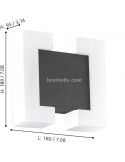 Aplique tecnologia LED para exteriores antracite Dimensões Sitia Eglo Iluminación | Leon Iluminação LED