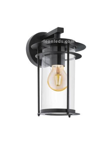 Applique d'extérieur noire en acier E27 Valdeo Eglo Iluminación | Éclairage LeonLeds