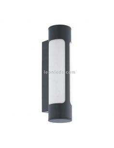 Aplique LED Tonego exterior antracita cilíndrico Eglo Iluminación | LeónLeds Iluminación