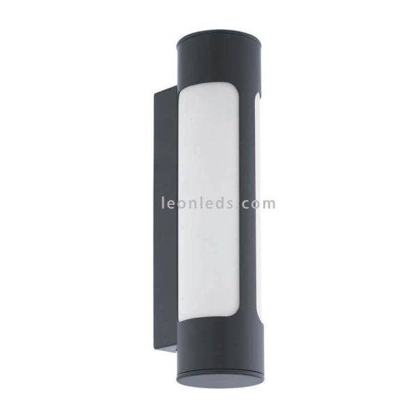 Aplique LED Tonego exterior antracita cilíndrico Eglo Iluminación | LeónLeds Iluminación