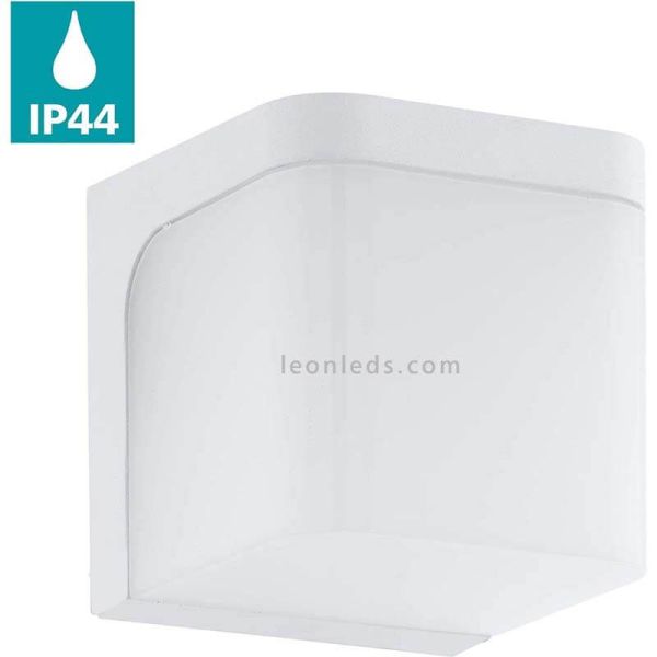 Arandela LED quadrada antracite para exterior Jorba | LeónIluminação Leds | luminária de parede cinza IP44