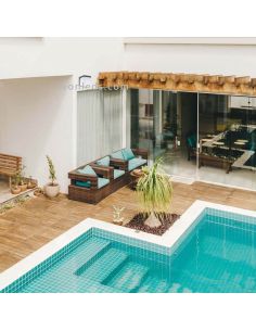 Arandela LED quadrada antracite para exterior Jorba | LeónIluminação Leds | luminária de parede cinza 2