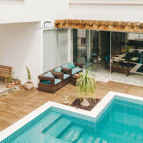 Aplique de pared exterior LED cuadrado antracita Jorba | LeónLeds Iluminación | lámpara de pared gris ambiente