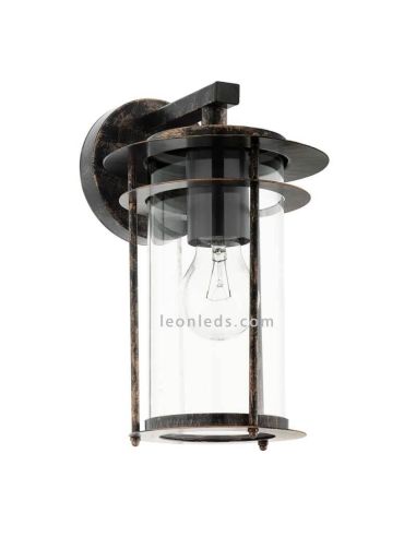 Aplique exterior de acero con forma...