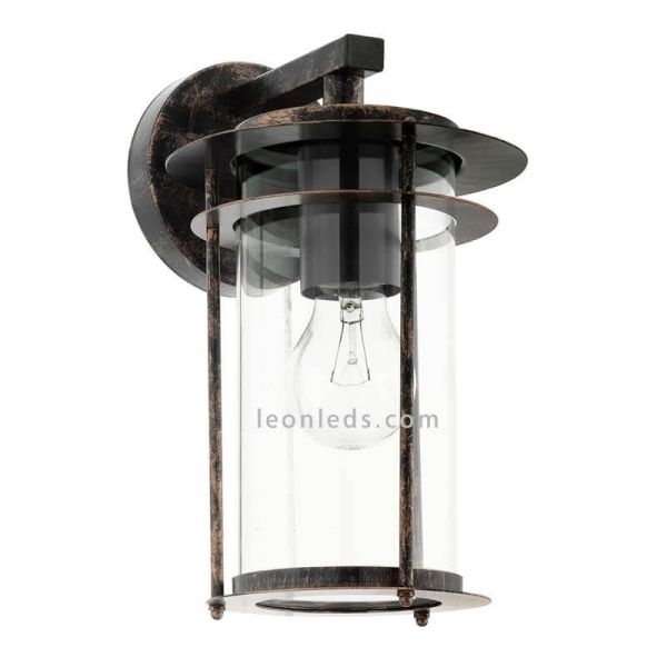 Aplique exterior de acero con forma...