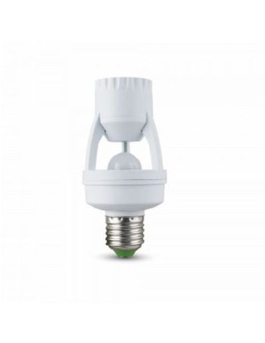 Sensor de Presença para Lâmpada E27 sem Instalação 4982 V-tac Ajustável | leonleds