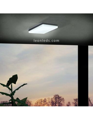 Aplique/plafón LED exterior  Sonella disponible negro ambiente Eglo Iluminación | LeónLeds Iluminación