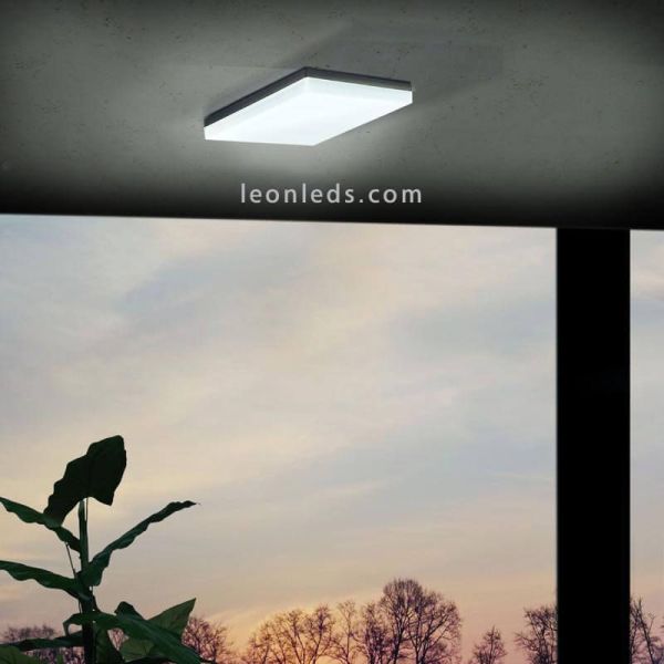 Aplique/plafón LED exterior  Sonella disponible negro ambiente Eglo Iluminación | LeónLeds Iluminación