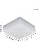 Dimensiones aplique/plafón LED exterior  Sonella  negro ambiente Eglo Iluminación | LeónLeds Iluminación