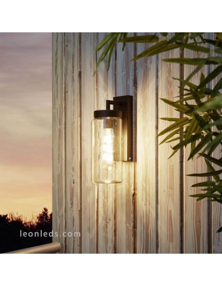 Bovolone arandela de exterior vidro vintage aço E27 Eglo Iluminación | Leon Iluminação LED