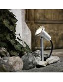 Lámpara de estaca plateada Nema para jardín IP54 exterior Eglo Iluminación | LeónLeds Iluminación