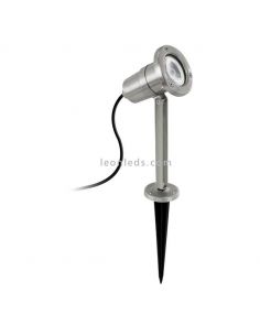 Lámpara de estaca plateada Nema para jardín IP54 Eglo Iluminación | LeónLeds Iluminación