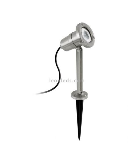 Lámpara de estaca plateada Nema para jardín IP54 Eglo Iluminación | LeónLeds Iluminación