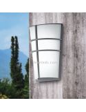 Iluminação de jardim LED para exteriores Breganzo | LeónIluminação Leds | luminária de parede prateada ambiente