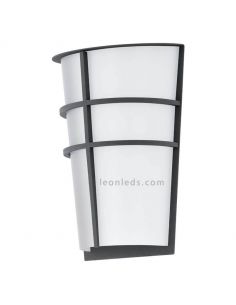 Aplique LED exterior Breganzo para jardín | LeónLeds Iluminación | lámpara de pared plata 2