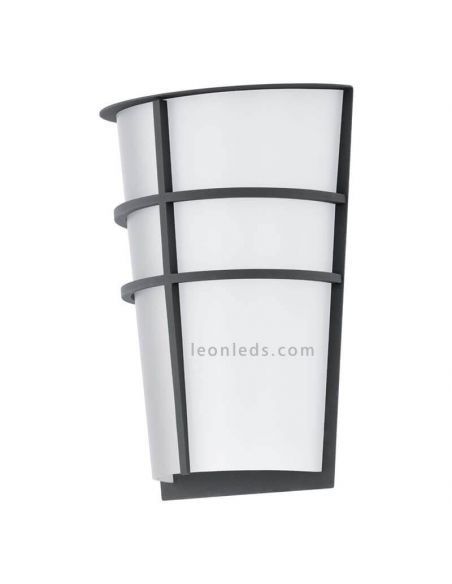 Aplique LED exterior Breganzo para jardín | LeónLeds Iluminación | lámpara de pared antracita