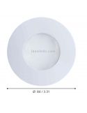 Dimensiones Margo Lámpara empotrable GU10 redondo blanco Eglo | LeonLeds Iluminación