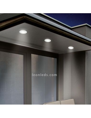 Margo GU10 lampe encastrable blanche ronde Eglo | Éclairage LeonLeds