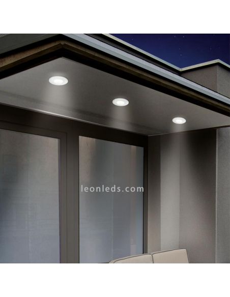 Margo Lámpara empotrable GU10 redondo blanco Eglo | LeonLeds Iluminación