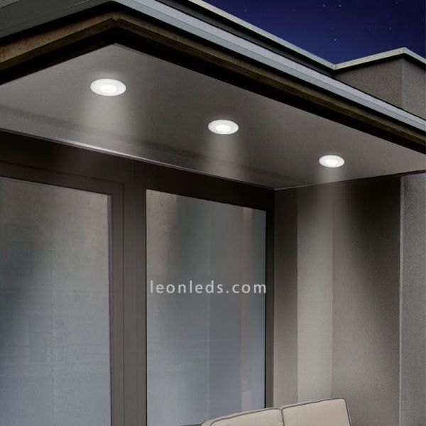 Margo Lámpara empotrable GU10 redondo blanco Eglo | LeonLeds Iluminación