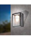Aplique de pared acero y vidrio E27 Alamonte foto de ambiente Eglo Iluminación | LeónLeds Iluminación