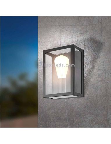 Aplique de pared acero y vidrio E27 Alamonte foto de ambiente Eglo Iluminación | LeónLeds Iluminación